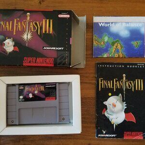 Final Fantasy 3 snes nice collector item